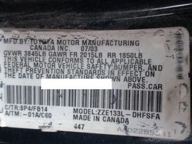 2004 TOYOTA MATRIX XRS BLUE 1.8L MT Z16543